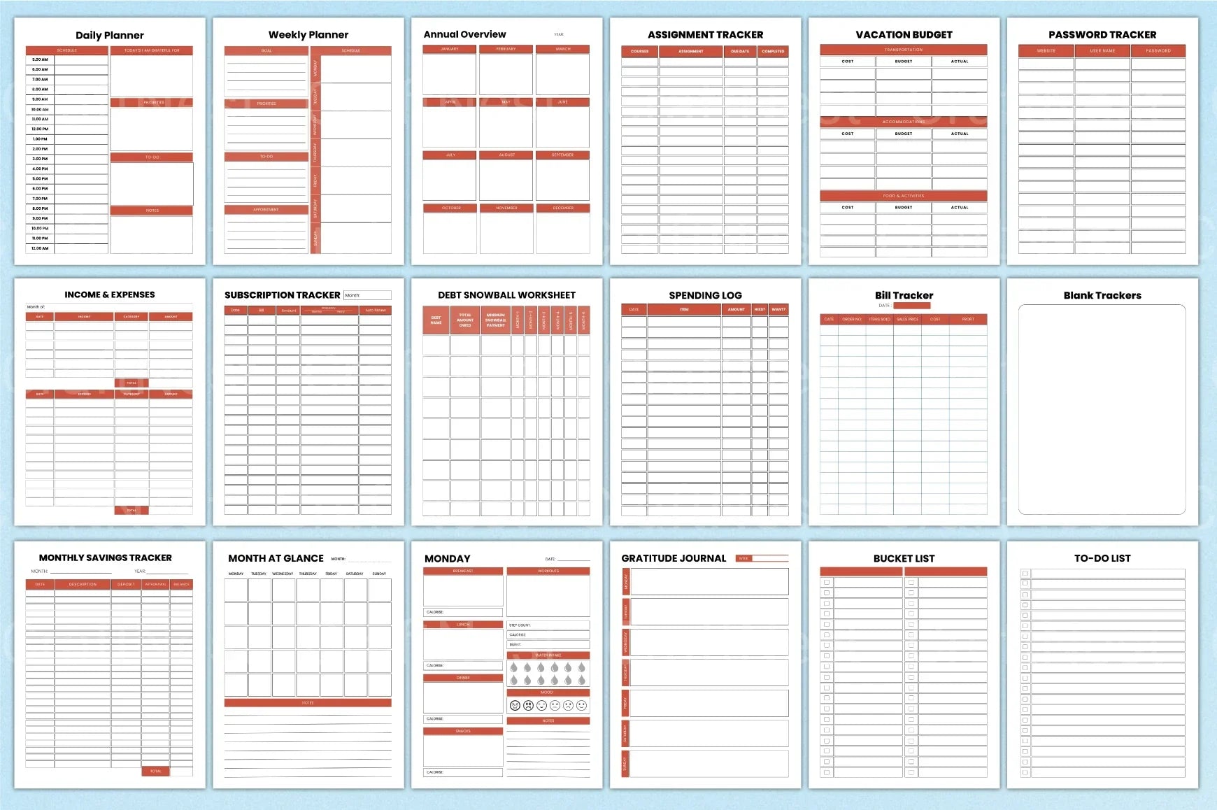 Adult ADHD Planner for Effective Organization weekly planning templates for better time management