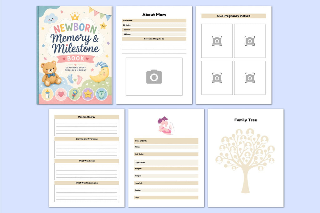 Newborn Memory Milestone Book