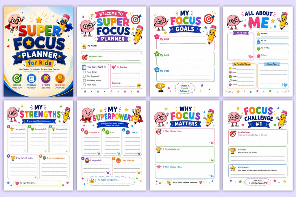 Super Focus For Kids Planner