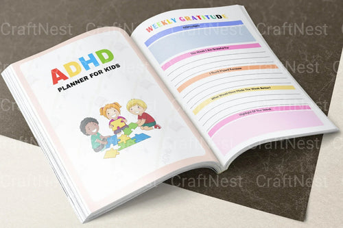 ADHD Printable Planner daily routine and task planning pages for kids
