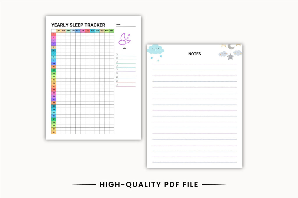 Monthly Sleep Planner