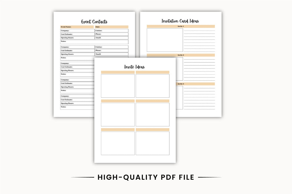 Event Planning Planner