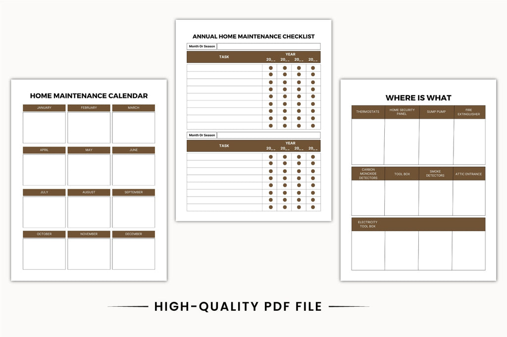 Household Maintenance Planner