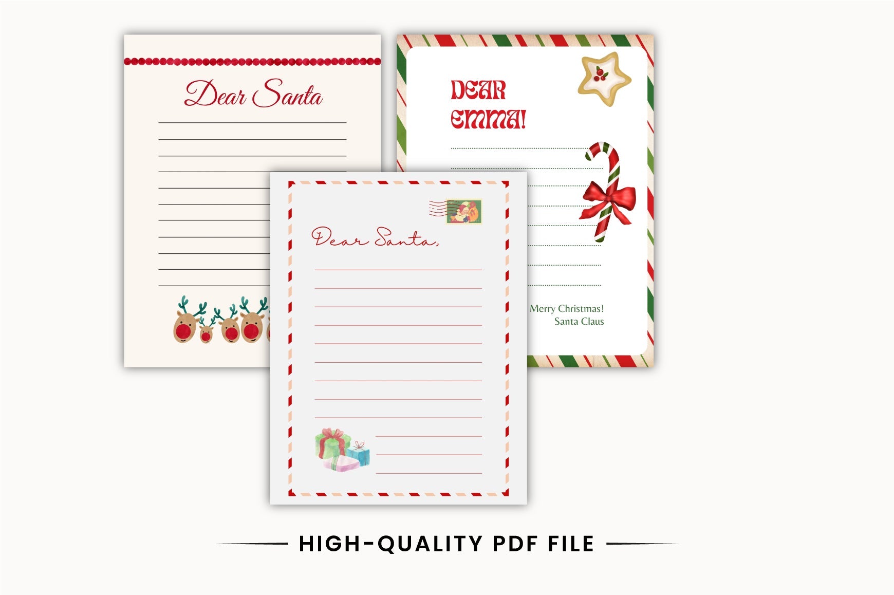 Dear Santa Christmas Activity Planner