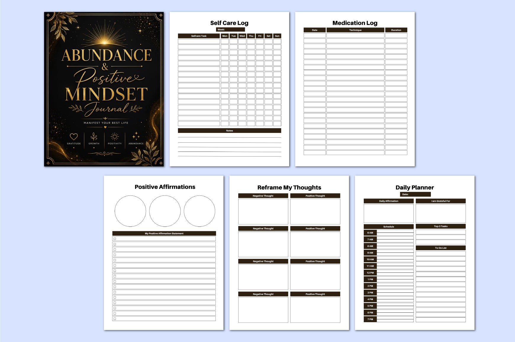 Abundance Positive Mindset Journal