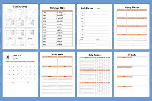 ADHD Life Planner for Better Organization daily planning worksheets