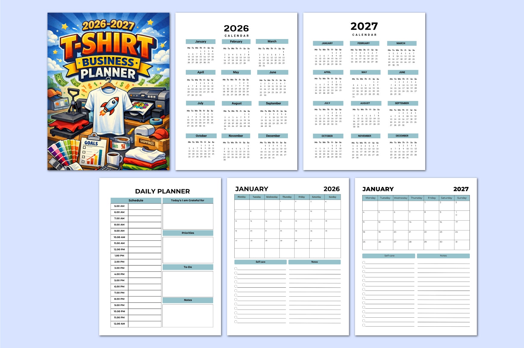 Shirt Business Planner