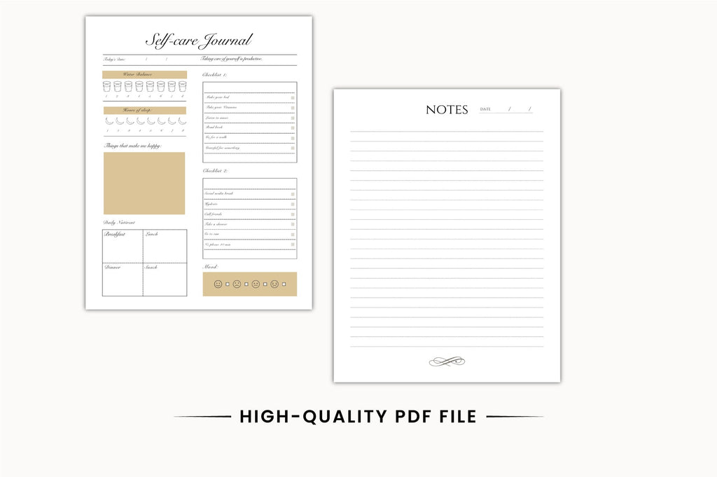 Daily Self Care Journal: 13-Day Guide