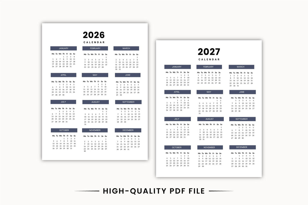 Long Term Monthly Planner