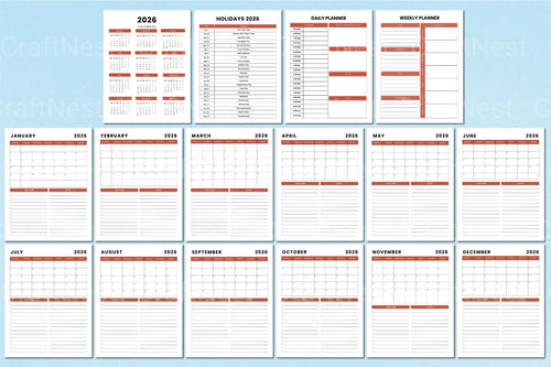 ADHD Printable Planner daily planning and productivity pages for adults