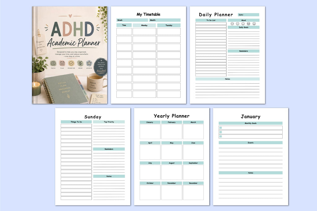 Adhd Academic Planner