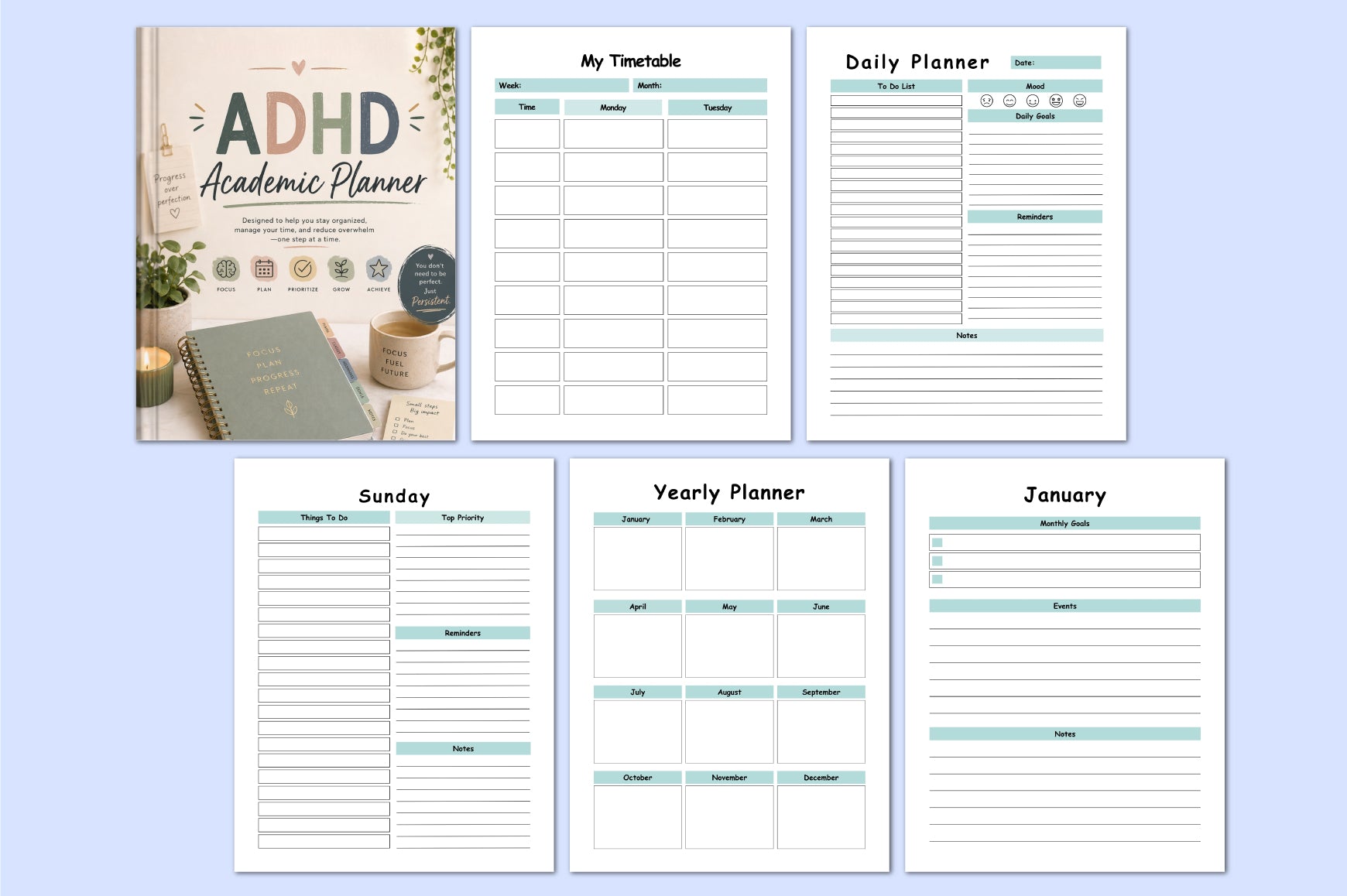Adhd Academic Planner