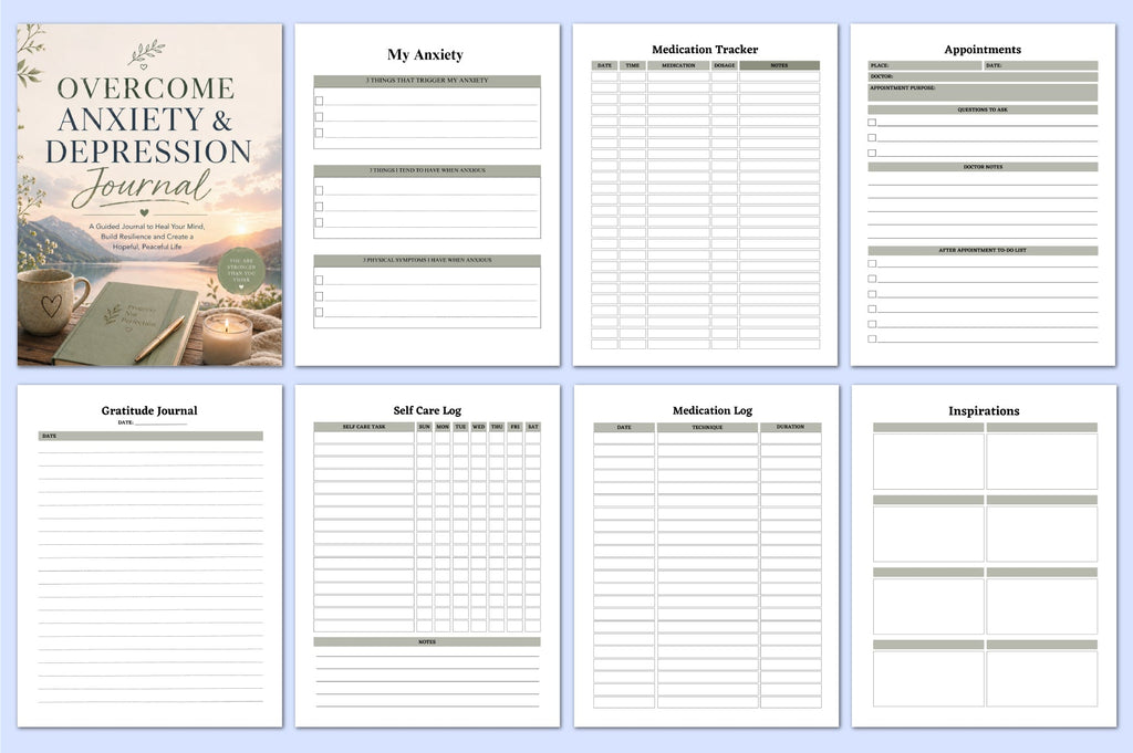 Overcome Anxiety Depression Journal