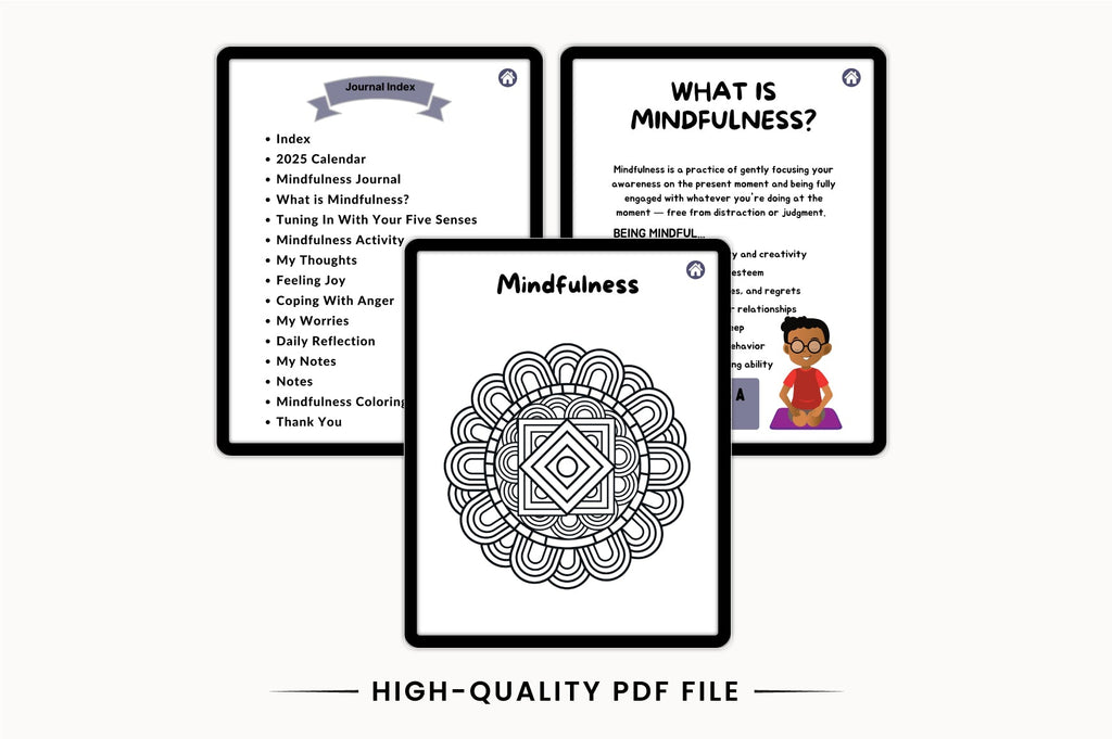 Kids Meditation Mindfulness Journal