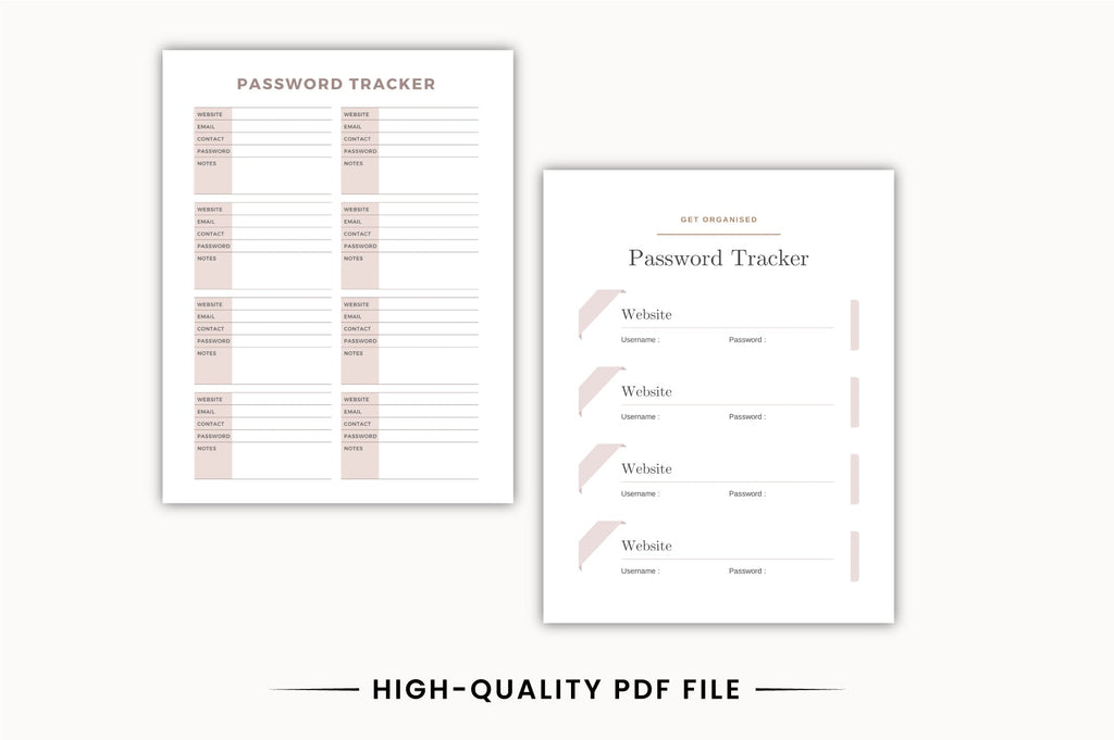 Password Keeper Planner