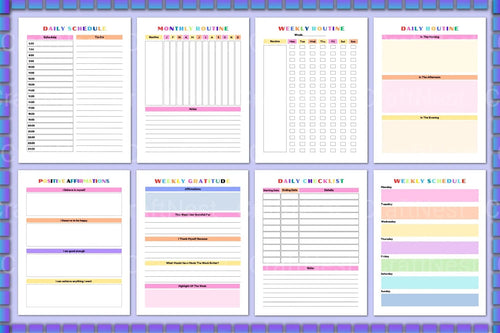 ADHD Printable Planner daily routine and task planner for kids