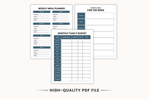 Adult ADHD Life Management Planner Worksheets