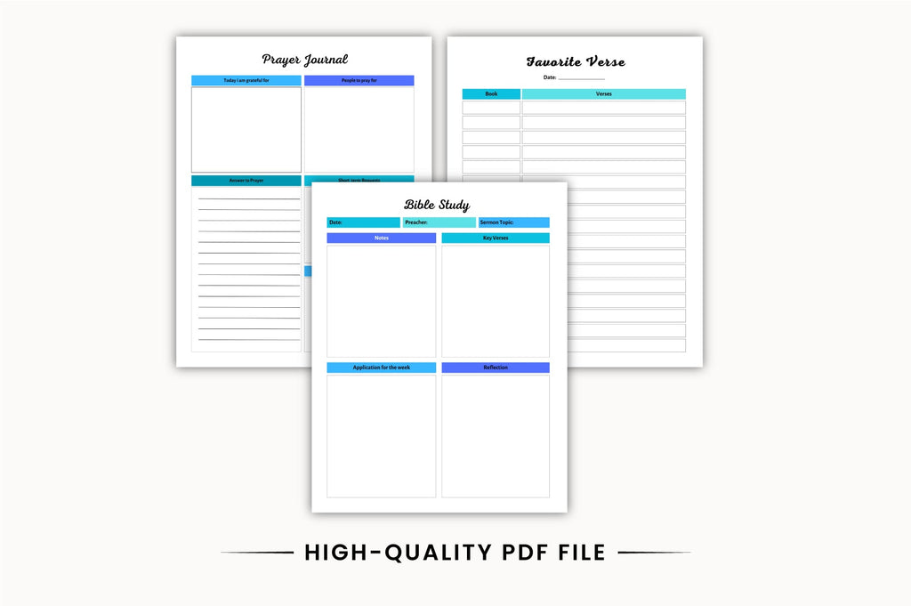 Christian Bible Devotional Planner