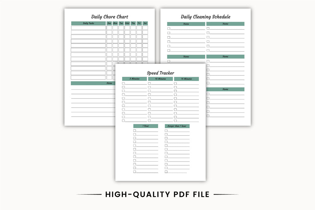 Home Cleaning Planner