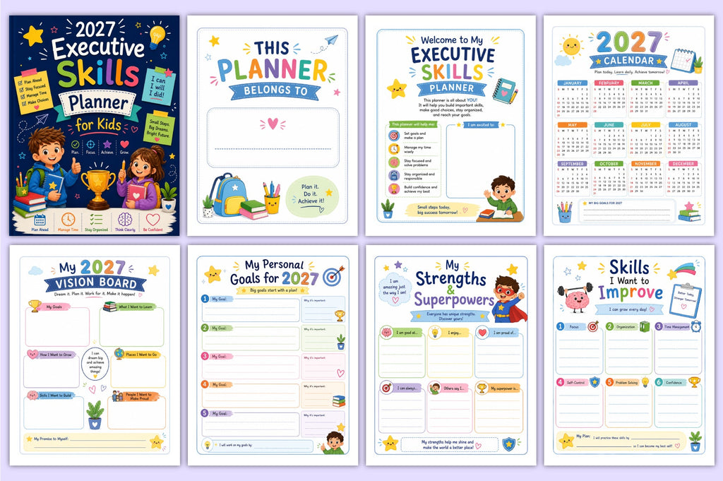 Executive Skills For Kids Planner