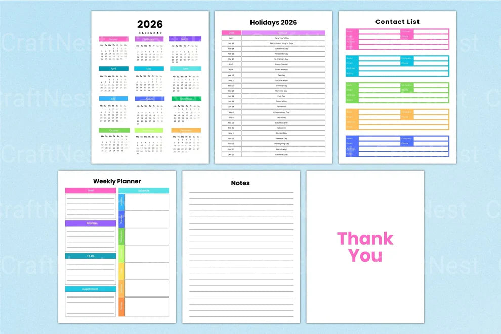 Weekly Planner Template