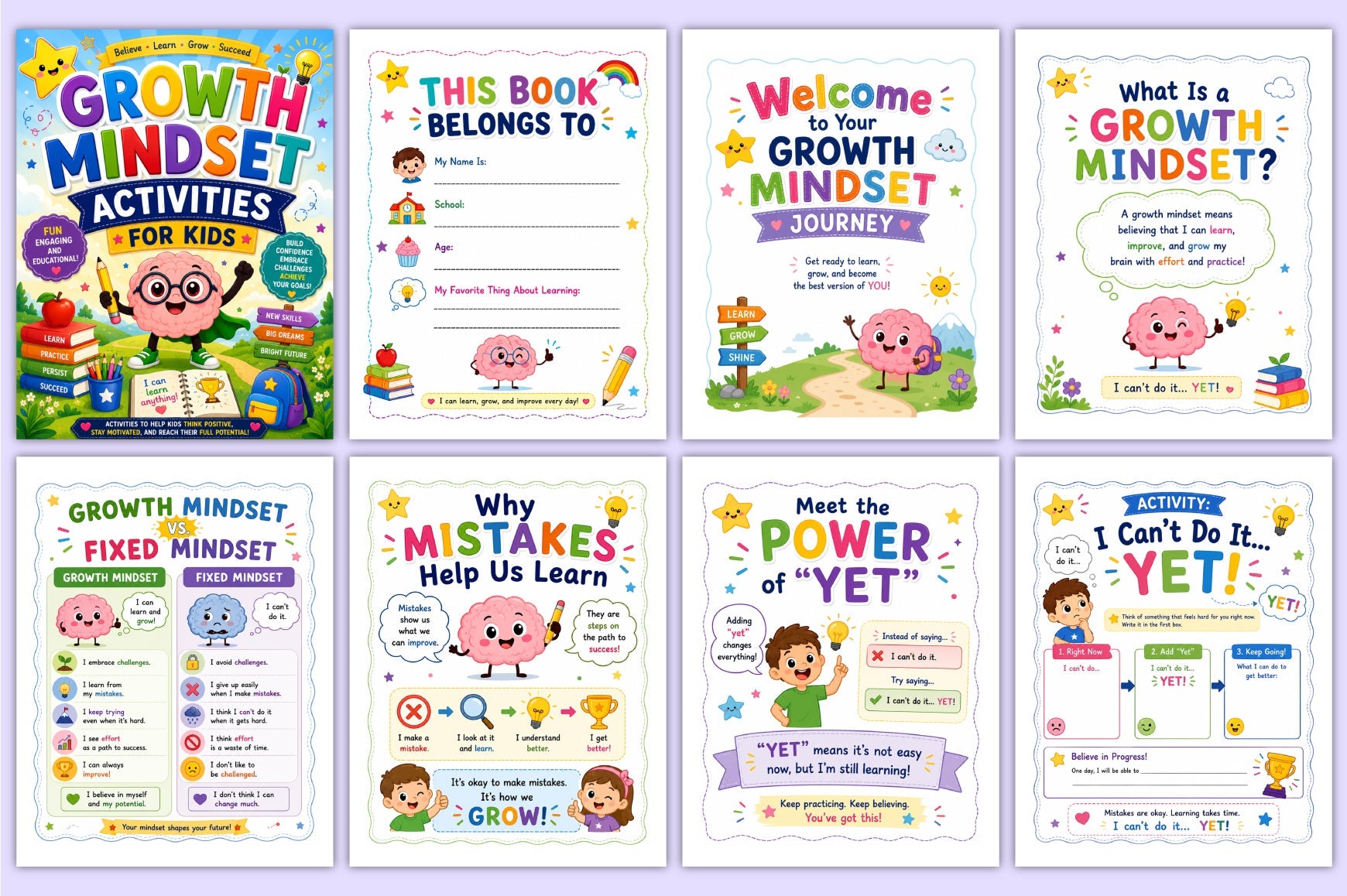 Growth Mindset Activities For Kids