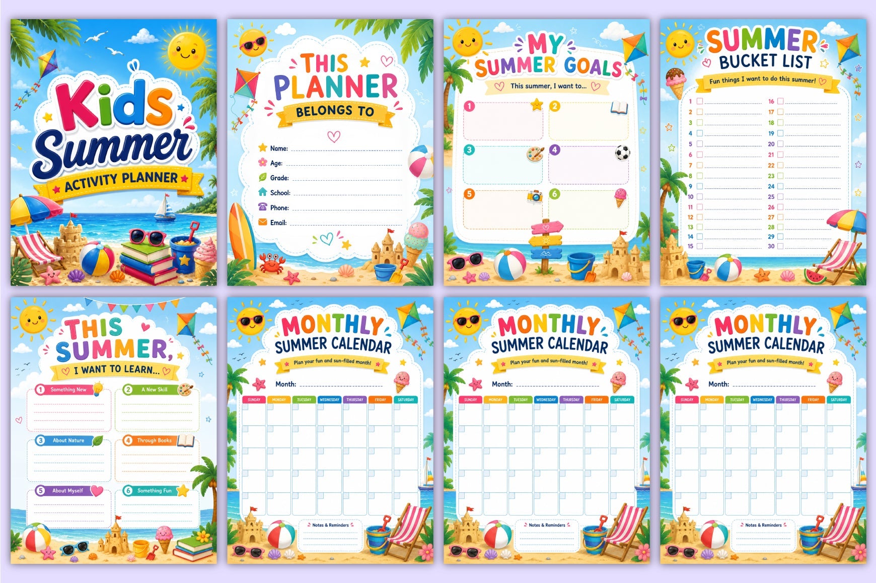 Kids Summer Activity Planner