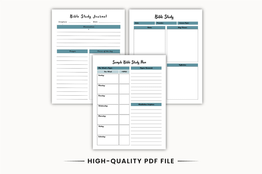 Guided Bible Study Journal