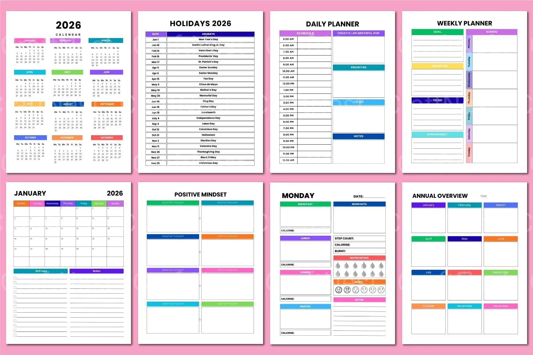 ADHD Success Blueprint goal setting and productivity worksheets