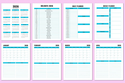 ADHD Cleaning Workbook featuring daily cleaning routine worksheets
