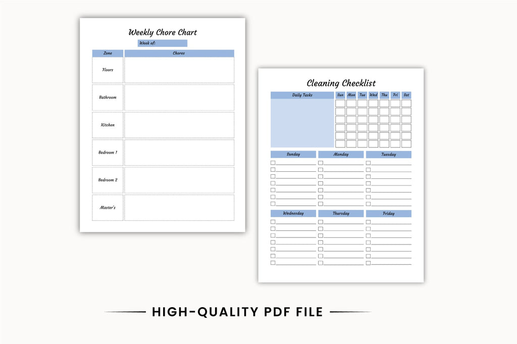 Cleaning Chore Planner