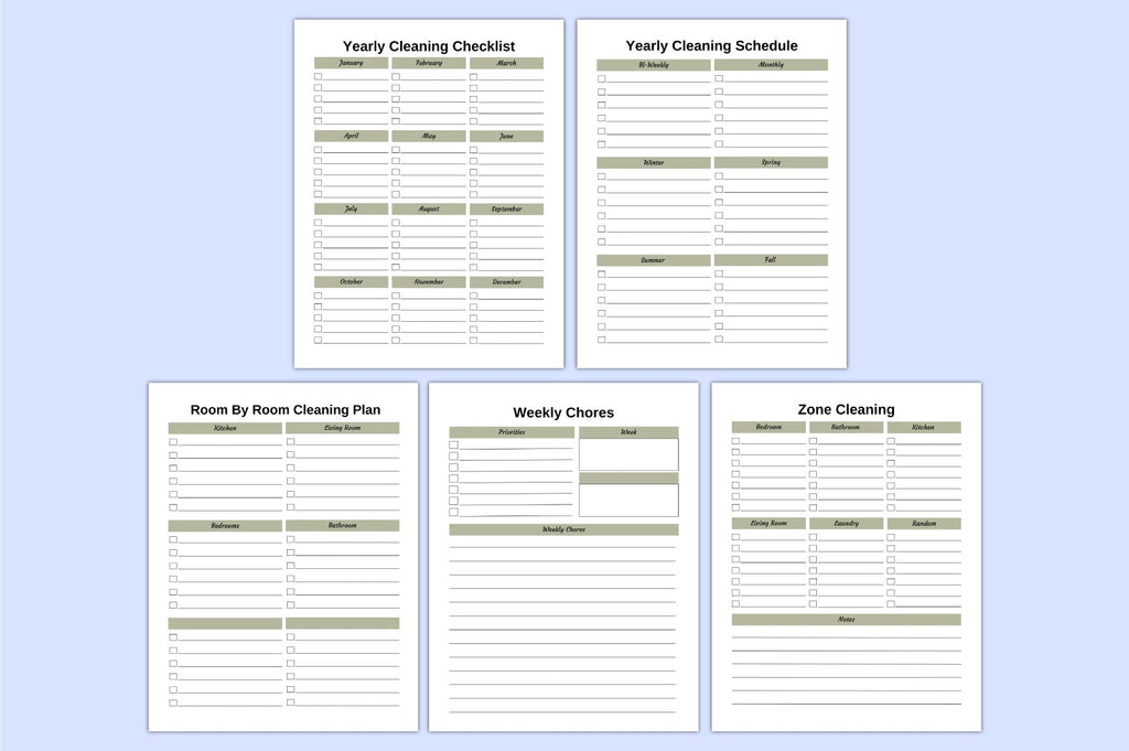 Adhd Cleaning Declutter Planner