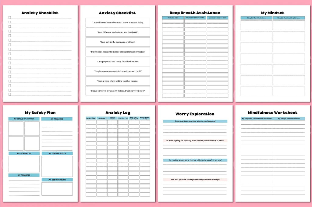 ADHD Printable Planner habit tracking page for building consistent routines