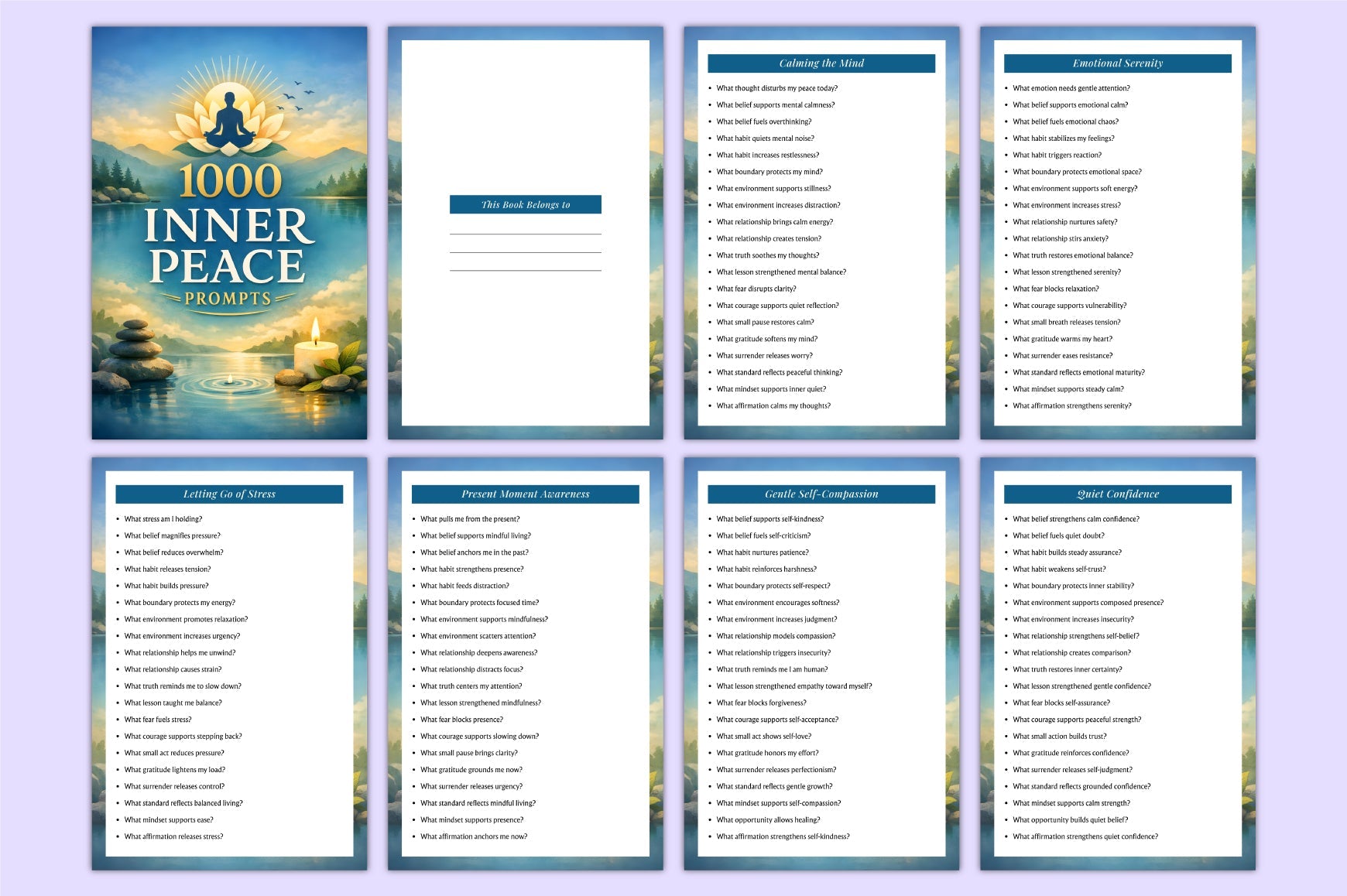 Inner Peace Prompts for Mindfulness and Relaxation