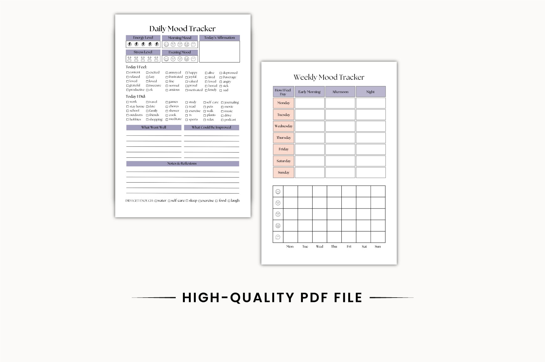 Daily Mood Emotion Planner 13