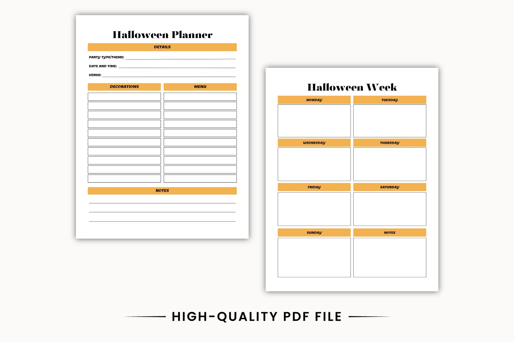 Halloween Party Planner