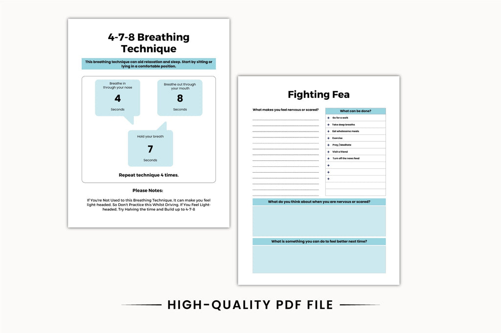 Mental Health Planner Sheets