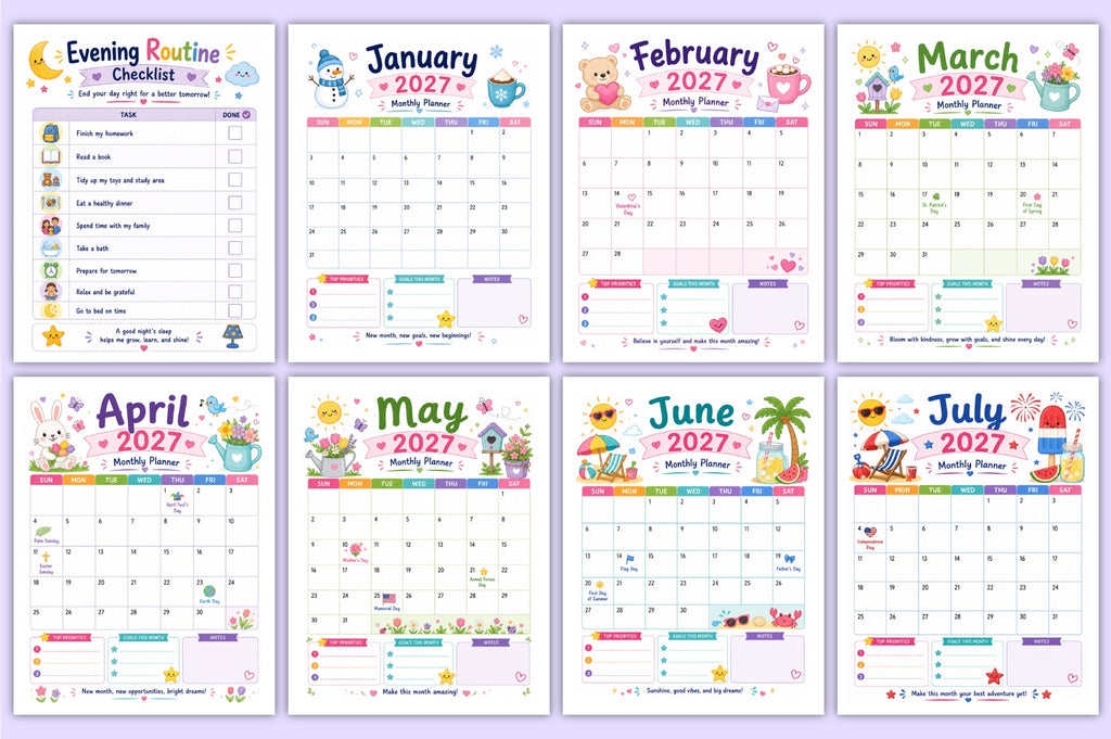 Kids Productivity Planner