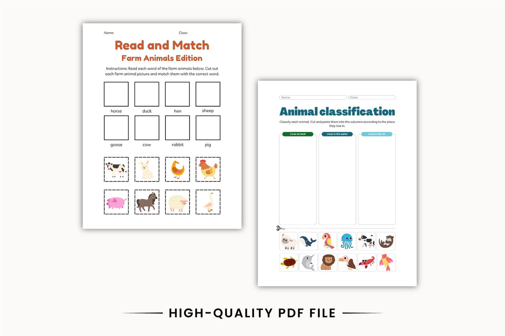 Ending Words Animals Workbook