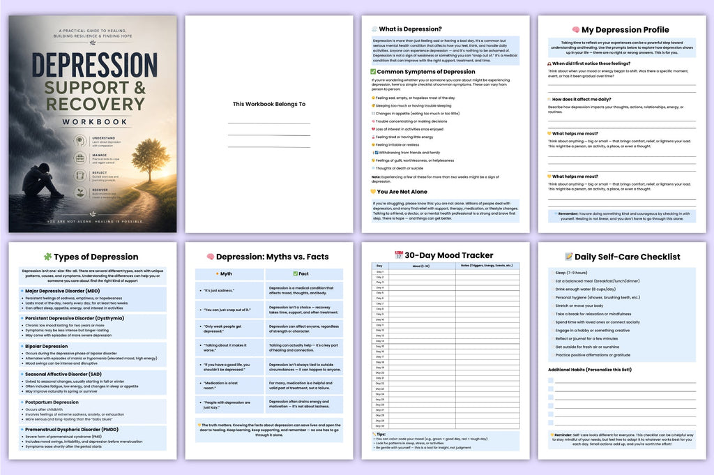 Depression Support Recovery Workbook