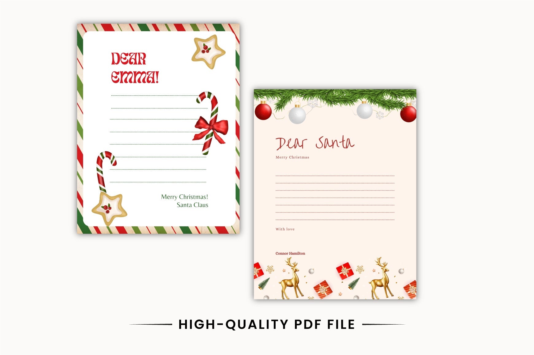 Dear Santa Christmas Activity Planner