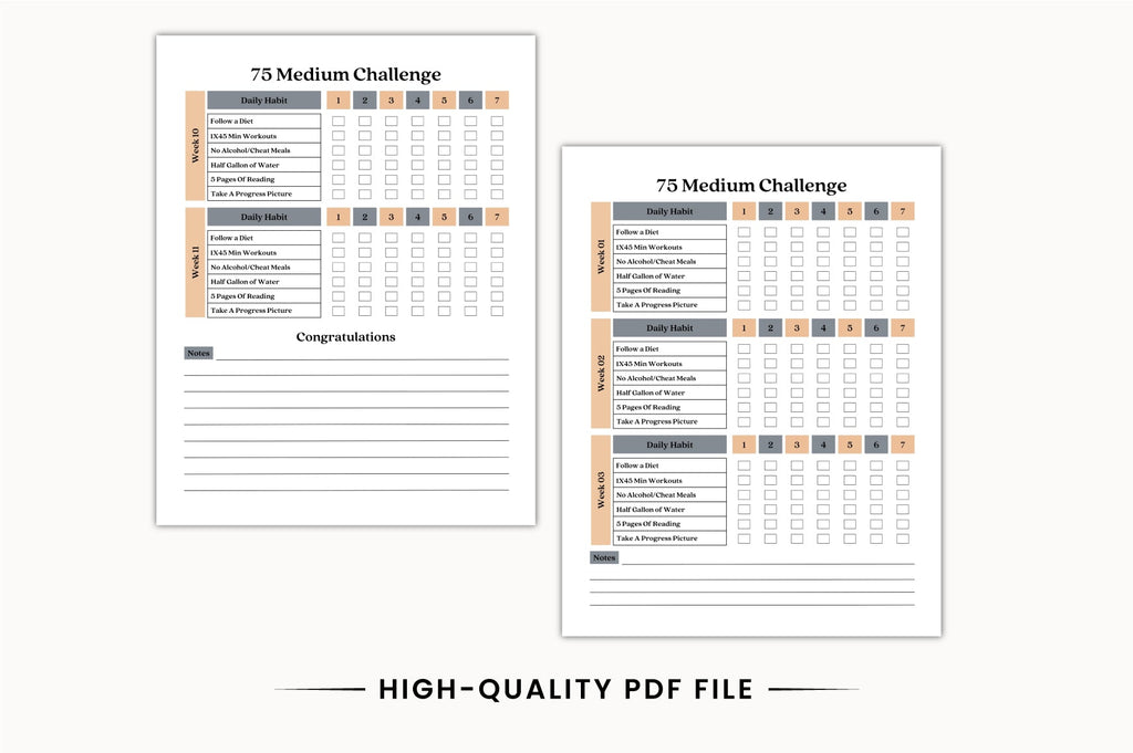 Medium Progress Planner