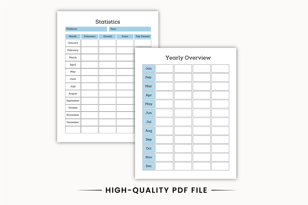 Social Media Content Scheduler Planner