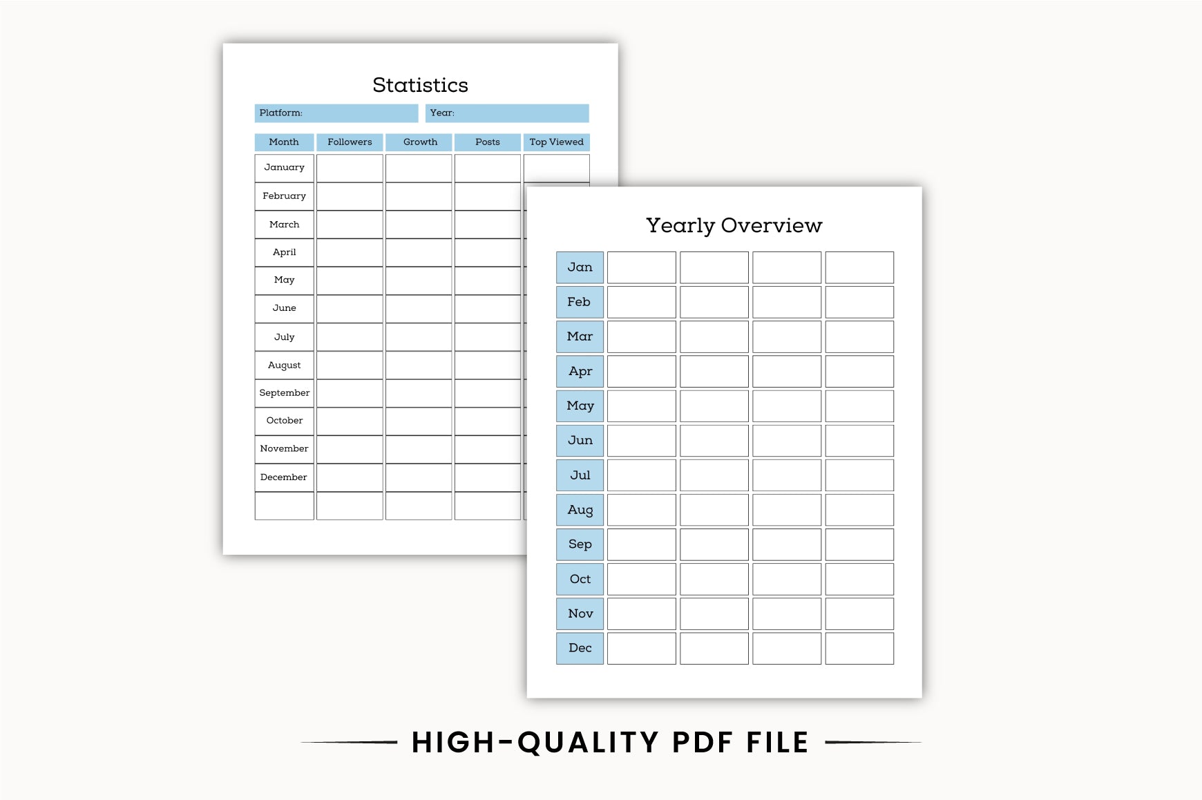Social Media Content Scheduler Planner