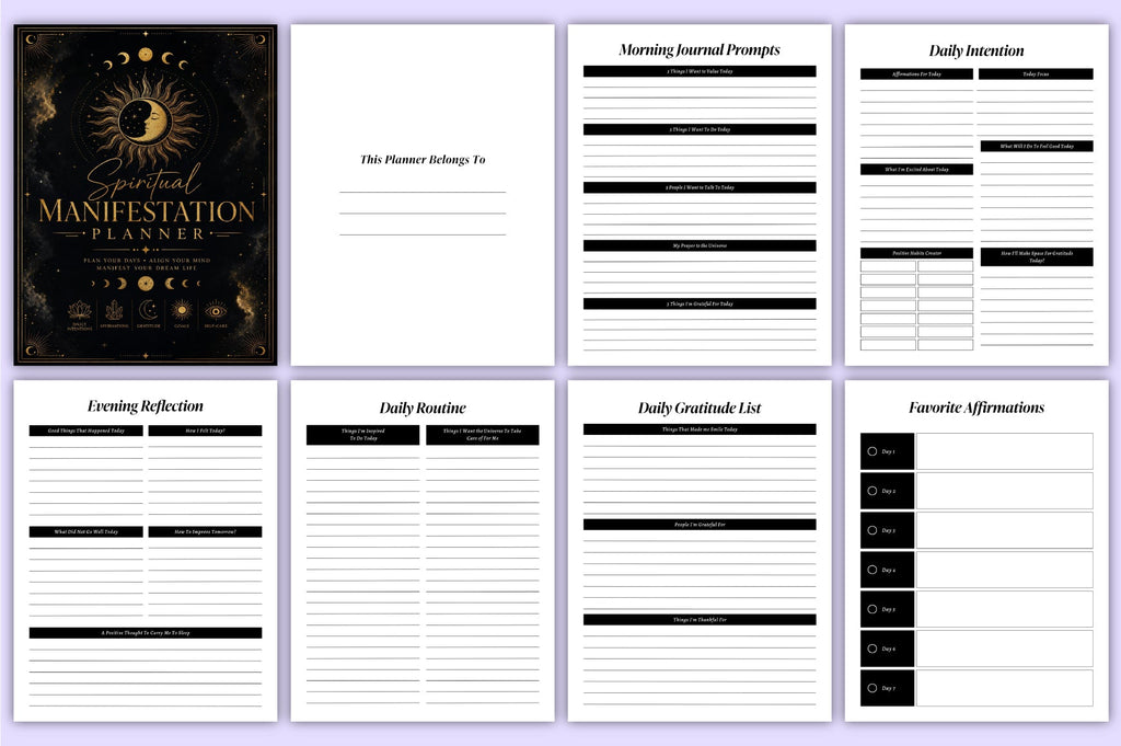 Spiritual Manifestation Planner