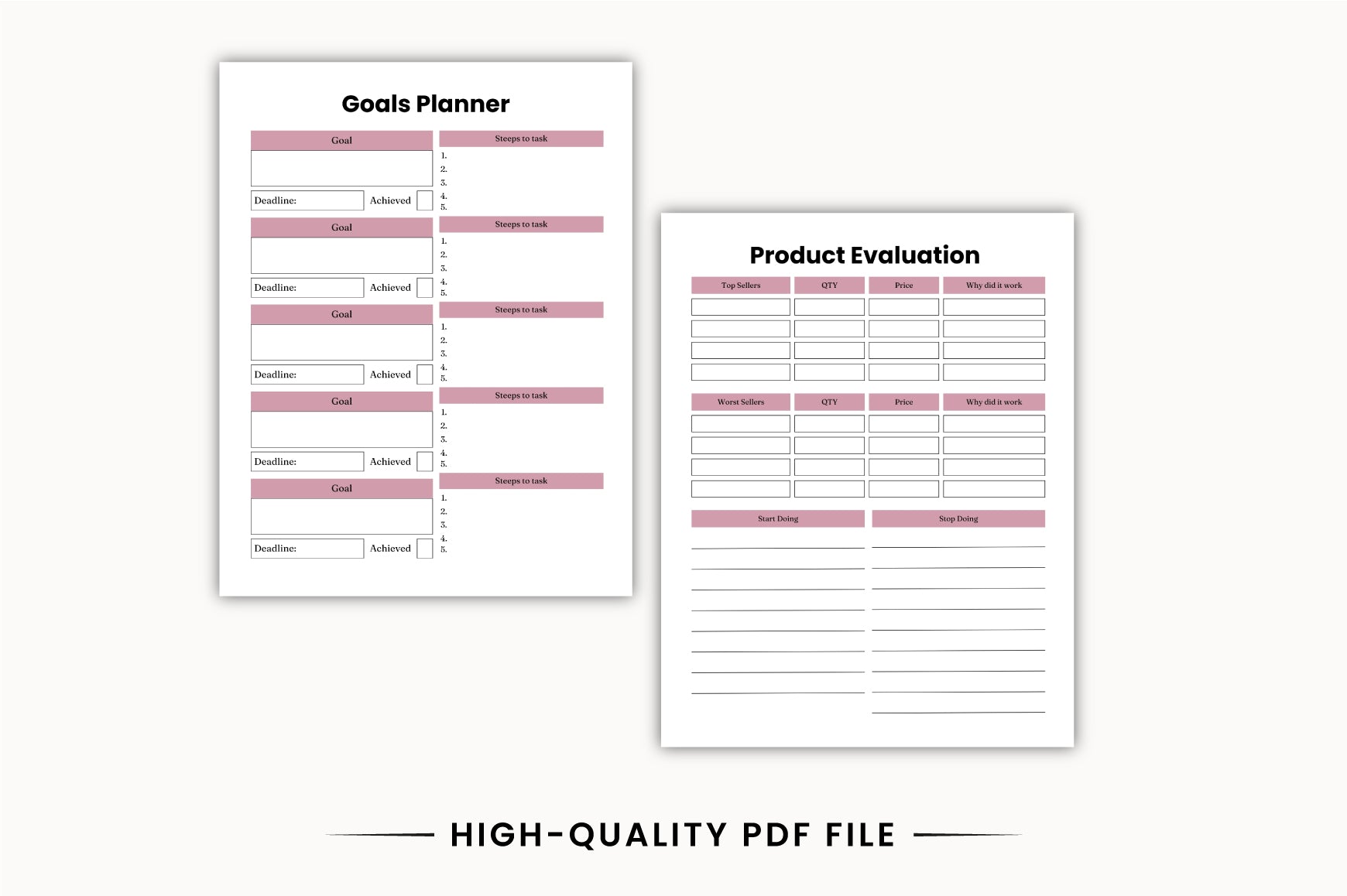 Small Business Management Planner