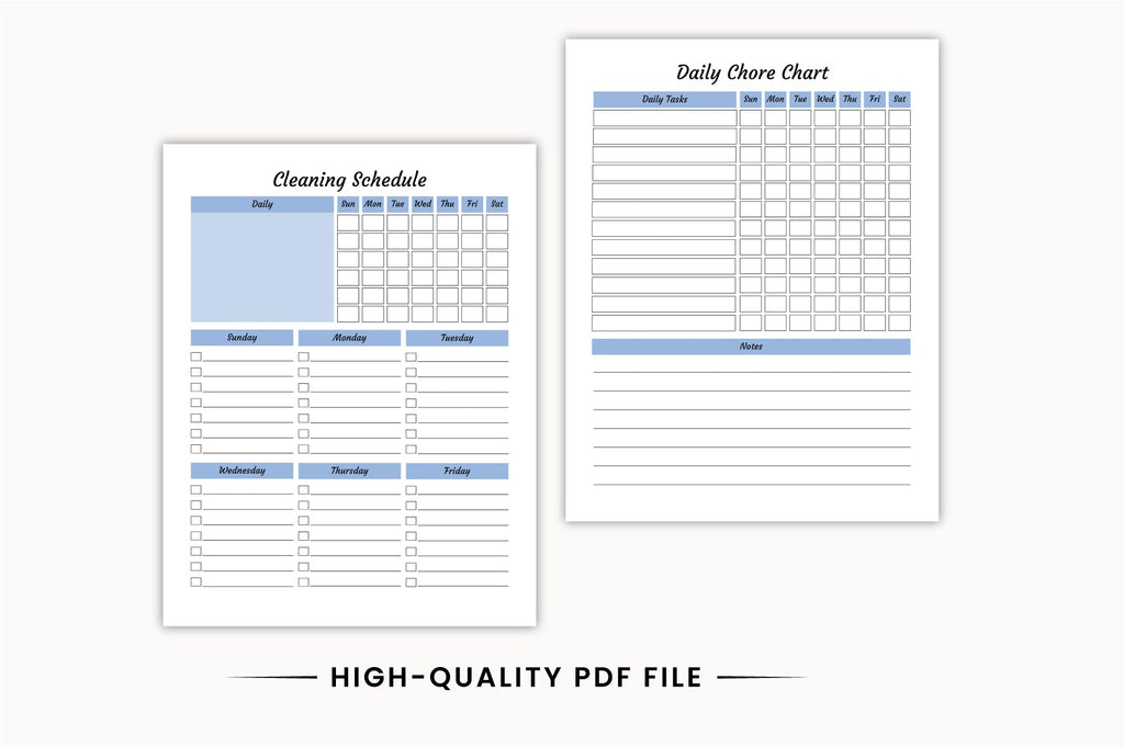 Cleaning Chore Planner