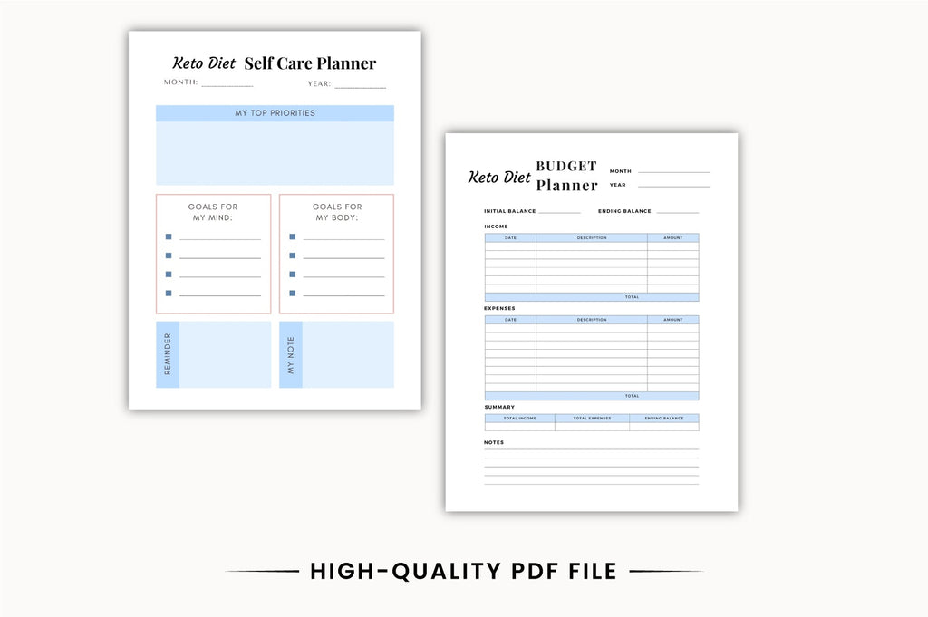 Keto Lifestyle Planner