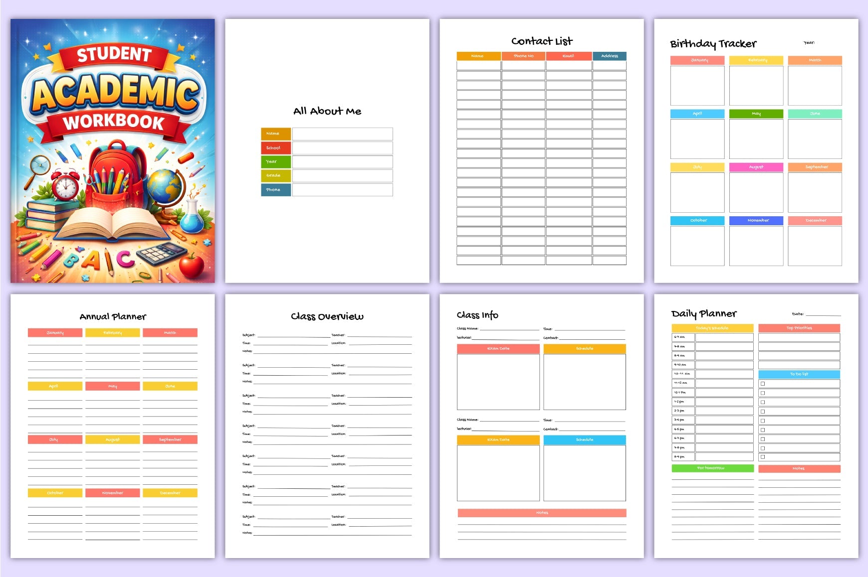 Student Academic Workbook