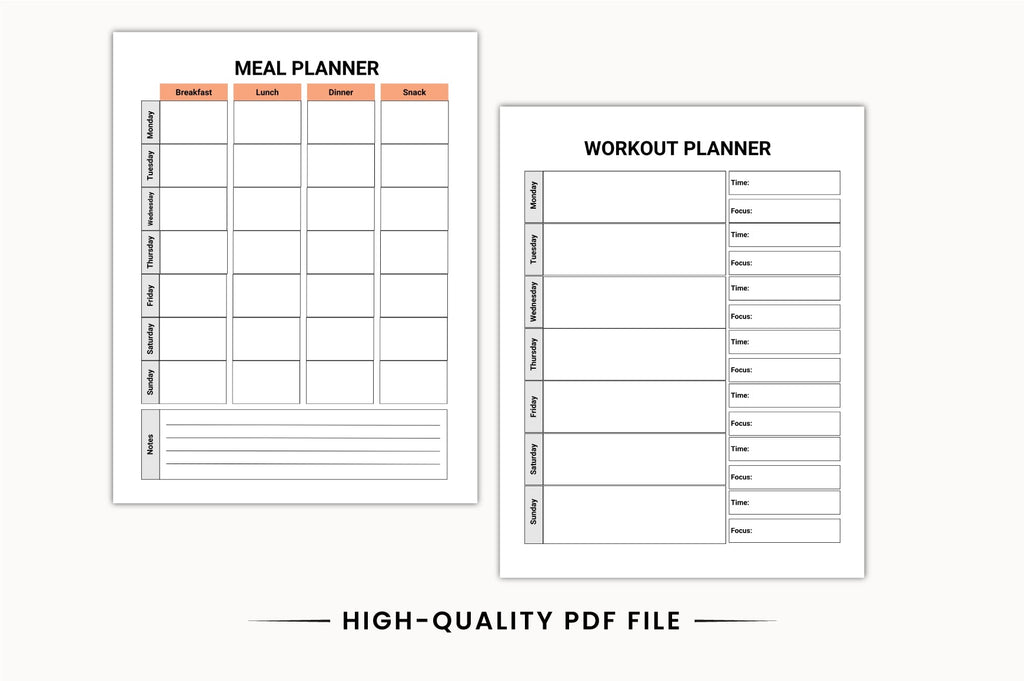 ADHD Focus Planner for Improved Concentration Printable Pages